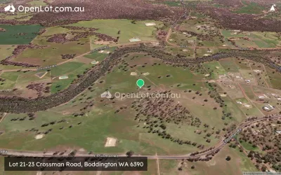 Satellite image for  Lot 21-23 Crossman Road, Boddington WA 6390