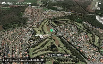 Satellite image for  Lot 21 Arundel Drive, Arundel QLD 4214