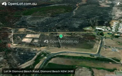 Satellite image for  Lot 34 Diamond Beach Road, Diamond Beach NSW 2430