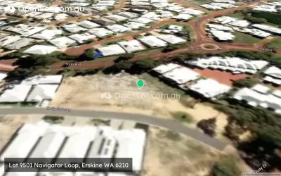 Satellite image for  Lot 9501 Navigator Loop, Erskine WA 6210