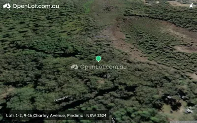 Satellite image for  Lots 1-2, 9-16 Charley Avenue, Pindimar NSW 2324