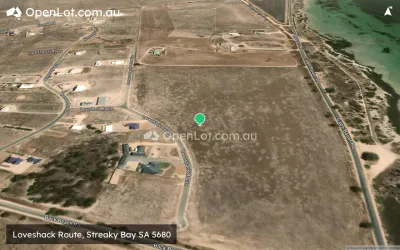 Satellite image for  Loveshack Route, Streaky Bay SA 5680