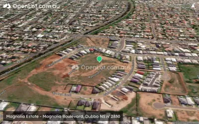 Satellite image for  Magnolia Estate - Magnolia Boulevard, Dubbo NSW 2830