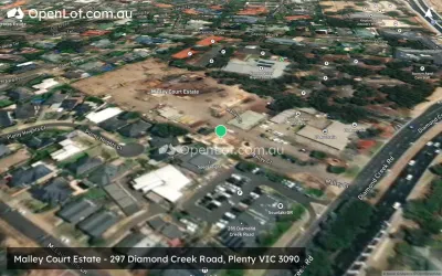 Satellite image for  Malley Court Estate - 297 Diamond Creek Road, Plenty VIC 3090