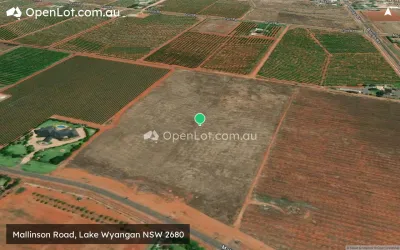 Satellite image for  Mallinson Road, Lake Wyangan NSW 2680