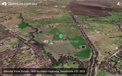 Satellite image for  Mandel Vines Estate - 403 Northern Highway, Heathcote VIC 3523