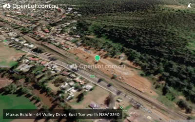 Satellite image for  Maxus Estate - 64 Valley Drive, East Tamworth NSW 2340