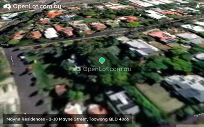 Satellite image for  Mayne Residences - 2-10 Mayne Street, Toowong QLD 4066