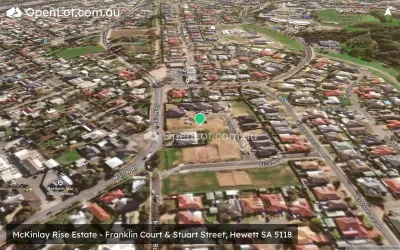Satellite image for  McKinlay Rise Estate - Franklin Court & Stuart Street, Hewett SA 5118