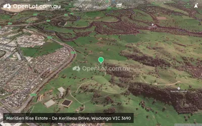 Satellite image for  Meridien Rise Estate - De Kerilleau Drive, Wodonga VIC 3690