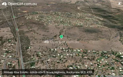 Satellite image for  Mildura Rise Estate - 62626-62676 Bruce Highway, Rockyview QLD 4701