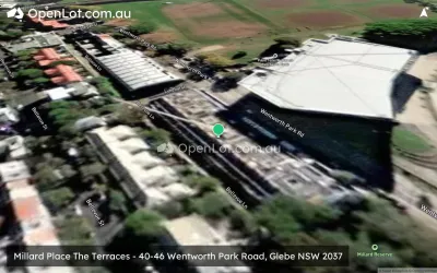 Satellite image for  Millard Place The Terraces - 40-46 Wentworth Park Road, Glebe NSW 2037