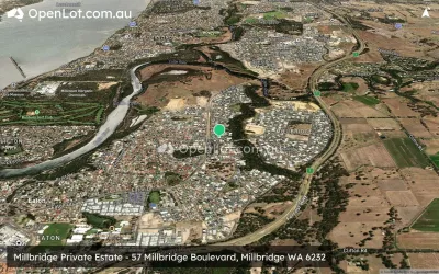 Satellite image for  Millbridge Private Estate - 57 Millbridge Boulevard, Millbridge WA 6232