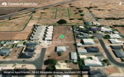 Satellite image for  Minerva Apartments - 58-62 Alexander Avenue, Horsham VIC 3400