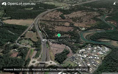 Satellite image for  Moonee Beach Estate - Moonee Creek Drive, Moonee Beach NSW 2450