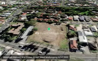Satellite image for  Mossman Homes - 414 Crown Street, West Wollongong NSW 2500