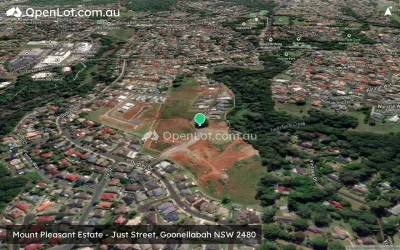 Satellite image for  Mount Pleasant Estate - Just Street, Goonellabah NSW 2480