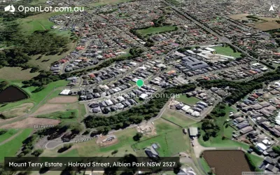 Satellite image for  Mount Terry Estate - Holroyd Street, Albion Park NSW 2527