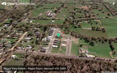 Satellite image for  Mount View Estate - Pippin Court, Harcourt VIC 3453