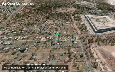 Satellite image for  Norseman Estate - Cornell Street, Norseman WA 6443