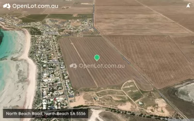 Satellite image for  North Beach Road, North Beach SA 5556