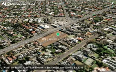 Satellite image for  North by East Estate - 126-136 North East Road, Walkerville SA 5081