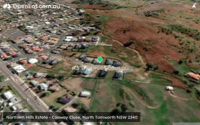 Satellite image for  Northern Hills Estate - Conway Close, North Tamworth NSW 2340