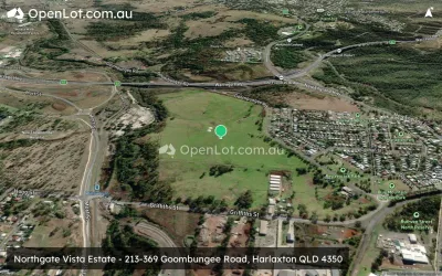 Satellite image for  Northgate Vista Estate - 213-369 Goombungee Road, Harlaxton QLD 4350
