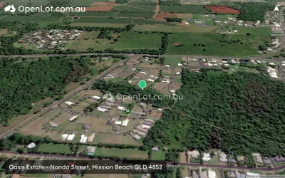 Satellite image for  Oasis Estate - Nonda Street, Mission Beach QLD 4852