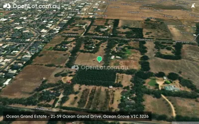 Satellite image for  Ocean Grand Estate - 21-59 Ocean Grand Drive, Ocean Grove VIC 3226