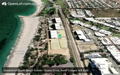 Satellite image for  Oceanfront South Beach Estate - Ocean Drive, North Coogee WA 6163