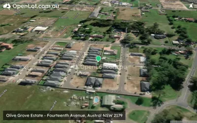 Satellite image for  Olive Grove Estate - Fourteenth Avenue, Austral NSW 2179