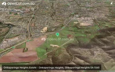 Satellite image for  Onkaparinga Heights Estate - Onkaparinga Heights, Onkaparinga Heights SA 5163