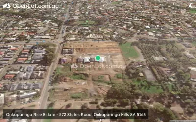 Satellite image for  Onkaparinga Rise Estate - 572 States Road, Onkaparinga Hills SA 5163