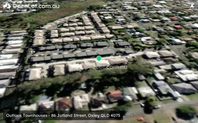Satellite image for  Outlook Townhouses - 86 Jutland Street, Oxley QLD 4075