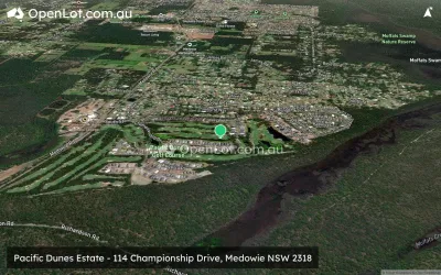 Satellite image for  Pacific Dunes Estate - 114 Championship Drive, Medowie NSW 2318