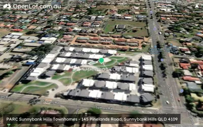 Satellite image for  PARC Sunnybank Hills Townhomes - 145 Pinelands Road, Sunnybank Hills QLD 4109