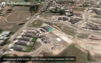 Satellite image for  Pennyweight Gully Estate - 221-231 Joseph Street, Canadian VIC 3350