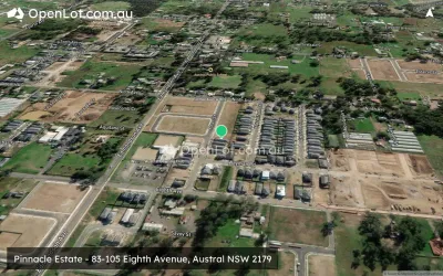 Satellite image for  Pinnacle Estate - 83-105 Eighth Avenue, Austral NSW 2179