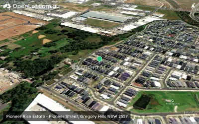 Satellite image for  Pioneer Rise Estate - Pioneer Street, Gregory Hills NSW 2557