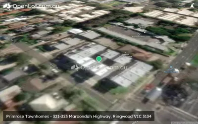 Satellite image for  Primrose Townhomes - 321-323 Maroondah Highway, Ringwood VIC 3134