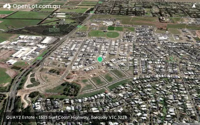 Satellite image for  QUAY2 Estate - 1535 Surf Coast Highway, Torquay VIC 3228