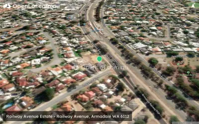 Satellite image for  Railway Avenue Estate - Railway Avenue, Armadale WA 6112