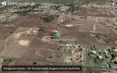 Satellite image for  Rangeview Estate - 107 Zischke Road, Regency Downs QLD 4341