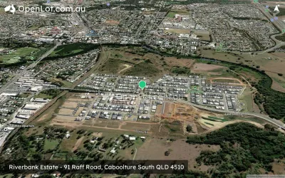 Satellite image for  Riverbank Estate - 91 Raff Road, Caboolture South QLD 4510