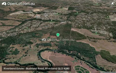 Satellite image for  Riverbend Estate - Bushland Road, Riverbend QLD 4280