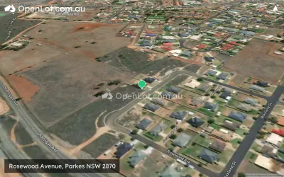 Satellite image for  Rosewood Avenue, Parkes NSW 2870