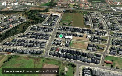Satellite image for  Rynan Avenue, Edmondson Park NSW 2174