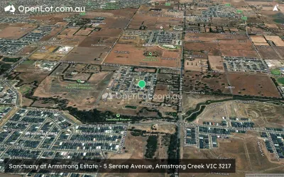 Satellite image for  Sanctuary at Armstrong Estate - 5 Serene Avenue, Armstrong Creek VIC 3217