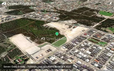 Satellite image for  Seven Oaks Estate - Tolland Loop, Southern River WA 6110